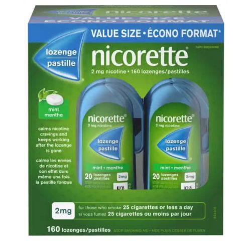 Nicorette Smoking Cessation Lozenge Mint 2 mg, 2x80 Pieces