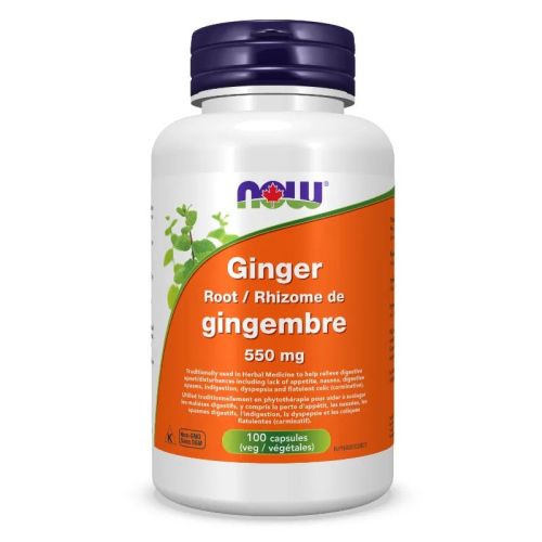 Now Foods Ginger Root 550 mg, 100 Capsules