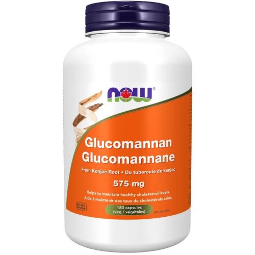 Now Foods Glucomannan 575 mg, 180 Capsules