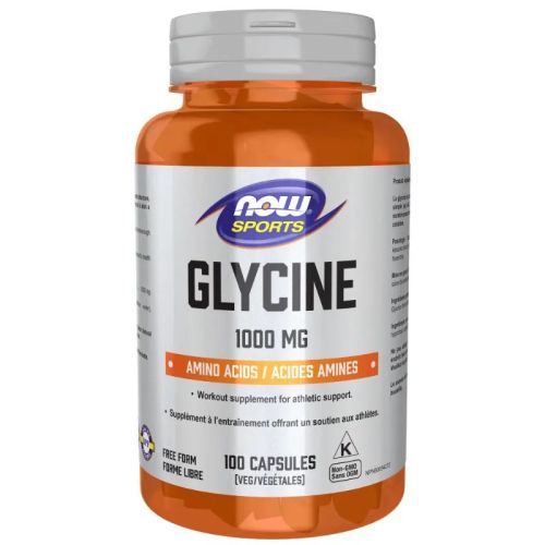 Now Foods Glycine 1,000 mg, 100 Capsules