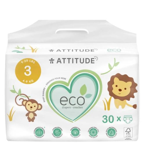 626232162301 Attitude Baby Diapers Midi Size 3 (4-9kg) 30un