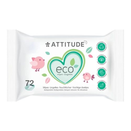 626232170009 Attitude Baby Wipes 100% Biodegradable