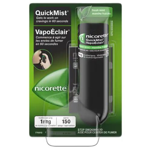 Nicorette QuickMist Nicotine Spray Fresh Mint, 150 sprays