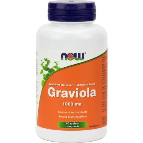 Now Foods Graviola Double Strength 1000mg, 90 Tablets