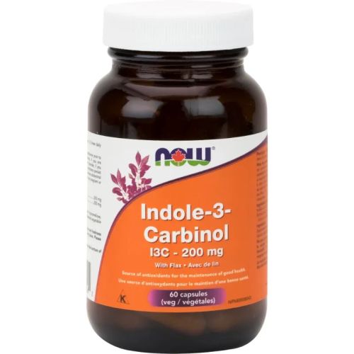 Now Foods Indole-3-Carbinol 100 mg, 60 Veg Capsules