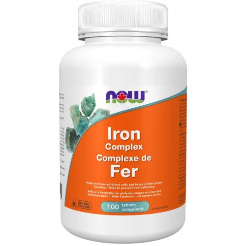 Now Foods Iron Complex, 100 Tablets