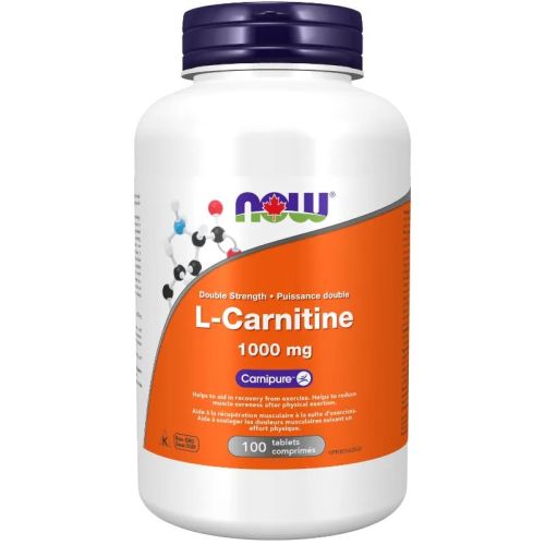 Now Foods L-Carnitine 1,000 mg, 100 Tablets