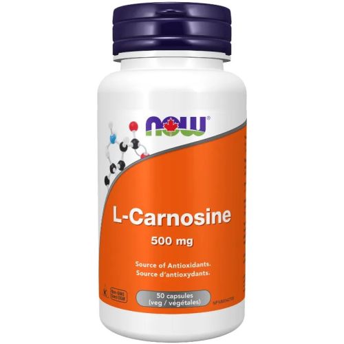 Now Foods L-Carnosine 500 mg, 50 Veg Capsules