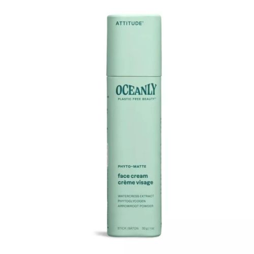 626232160505 Attitude Oceanly Phyto-Matte Solid Matifying Face Cream for Combination Skin, 30 g