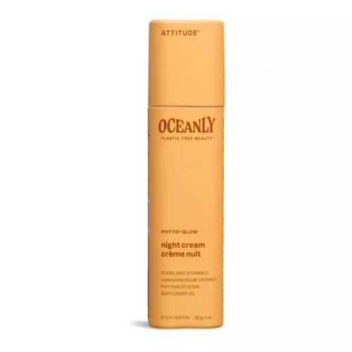 626232160543 Attitude Oceanly Phyto-Glow Radiance Solid Night Cream with Vitamin C, 30 g
