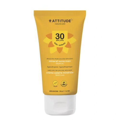 626232160147 Attitude Baby & Kids Mineral Sunscreen SPF 30, 150 g