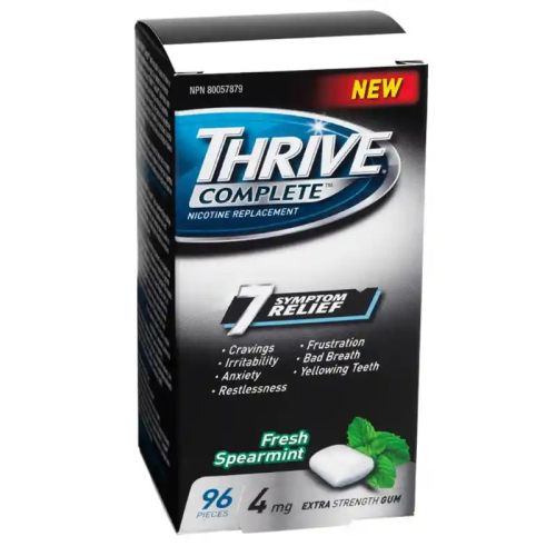 Thrive Complete 4mg Nicotine Replacement Gum Spearmint, 96s