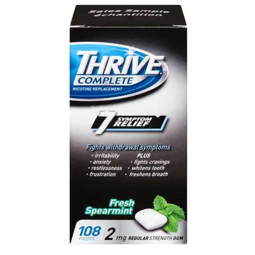 Thrive Complete 2mg Nicotine Replacement Gum Spearmint, 108s