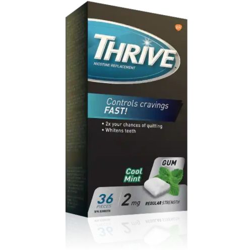 Thrive Nicotine Gum Mint 2mg, 36s