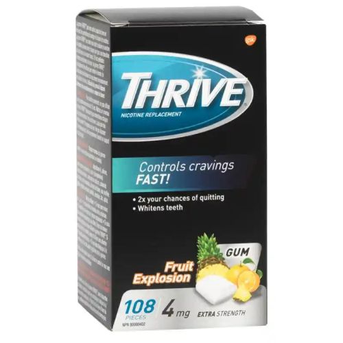 Thrive Nicotine Gum Fruit Xplosion 4mg, 108s