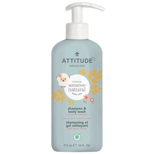 626232601060 Attitude 2-in-1 Shampoo & Body Wash, 473 mL