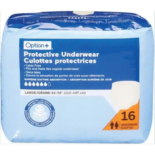Option+ Protective Underwear Large, Unisex