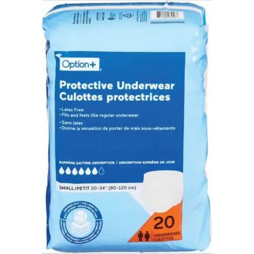 Option+ Protective Underwear Super Plus Small Unisex, 20s