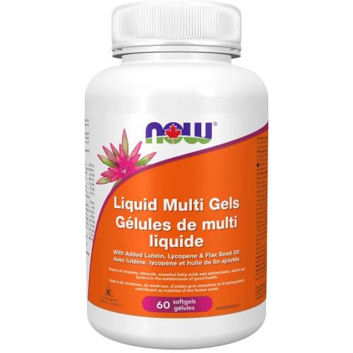 Now Foods Liquid Multi Gels with Flax Oil, 60 Softgels