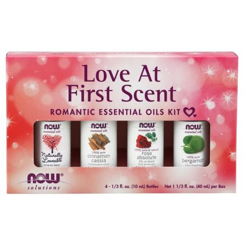 Now Foods Love at First Scent Essential Oils Kit, 4 x 10 mL