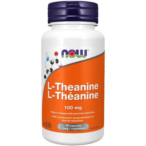Now Foods L-Theanine 100 mg, 90 Veg Capsules