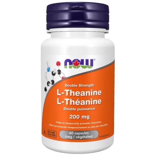 Now Foods L-Theanine 200 mg, 90 Veg Capsules