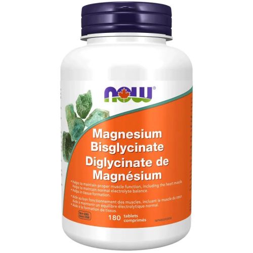 Now Foods Magnesium Bisglycinate 100mg, 180 Tablets