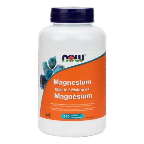 Now Foods Magnesium Malate, 180 Tablets