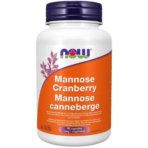 Now Foods Mannose Cranberry, 90 Veg Capsules