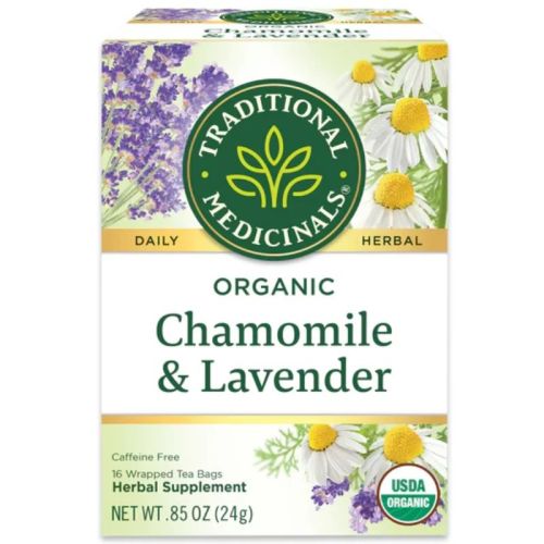 032917007346 Traditional Medicinals Organic Chamomile With Lavender, 16 Tea Bags