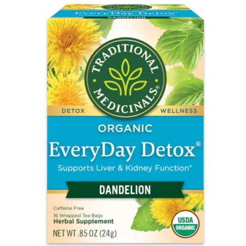 032917007421 Traditional Medicinals Organic Everyday Detox Dandelion, 16 Tea Bag