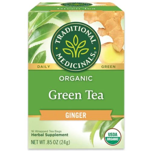 032917007483 Traditional Medicinals Organic Green Tea Ginger, 16 Tea Bags