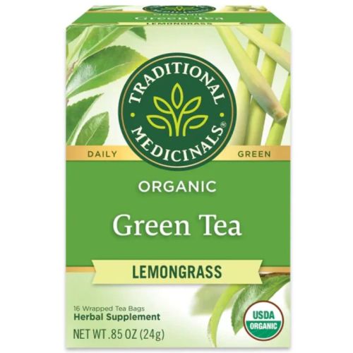 032917007490 Traditional Medicinals Organic Green Tea With Lemongrass, 16 Tea Bags