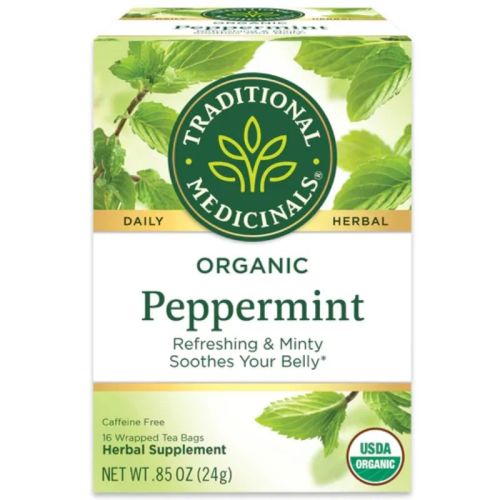 032917007582 Traditional Medicinals Organic Peppermint Tea, 16 Tea Bags