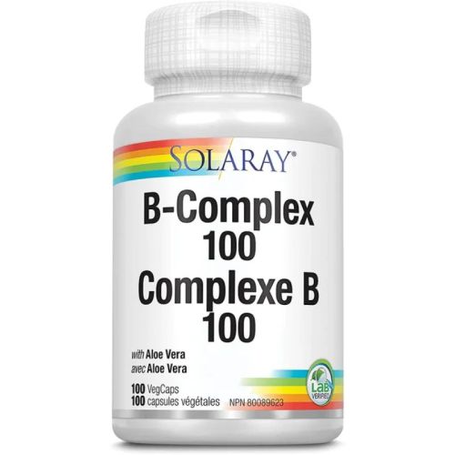Solaray Vitamin B Complex 100mg, 100 VegCaps