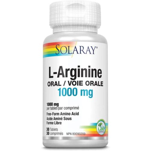 Solaray L-Arginine 1000mg, 30 Tablets
