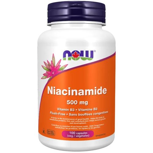 Now Foods Niacinamide 500 mg, 100 Capsules