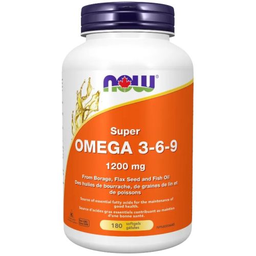Now Foods Super Omega 3-6-9 1,200 mg, 180 Softgels