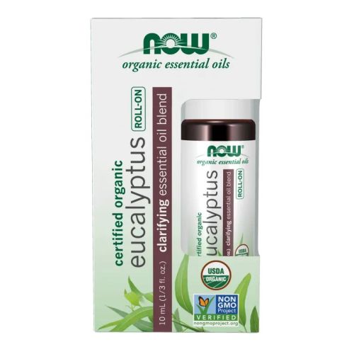 Now Foods Eucalyptus Essential Oil Blend, Organic Roll-On, 10 mL
