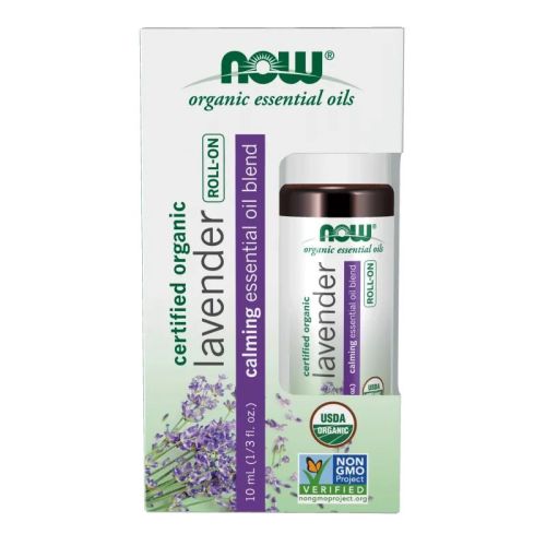 Now Foods Lavender Essential Oil Blend, Organic Roll-On, 10 mL