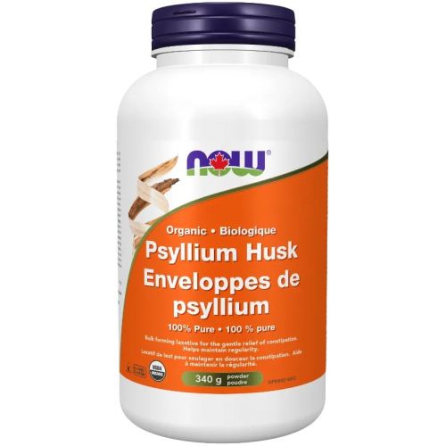 Now Foods Psyllium Husk Powder, Organic, 340g