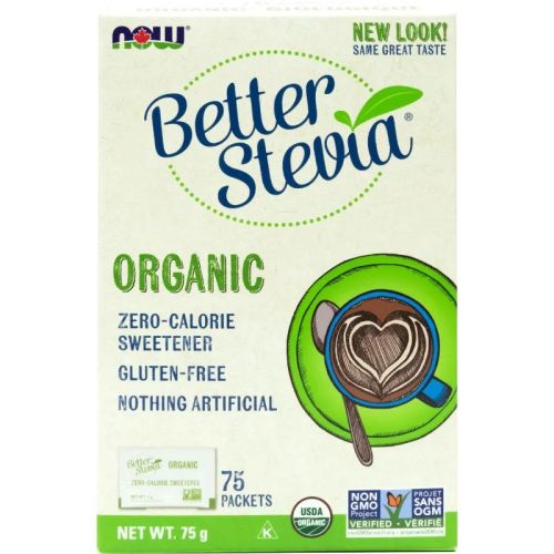 Now Foods BetterStevia® Packets, Organic, 75 Packets