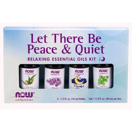Now Foods Let There Be Peace & Quiet Essential Oils Kit, 4 x 10 mL