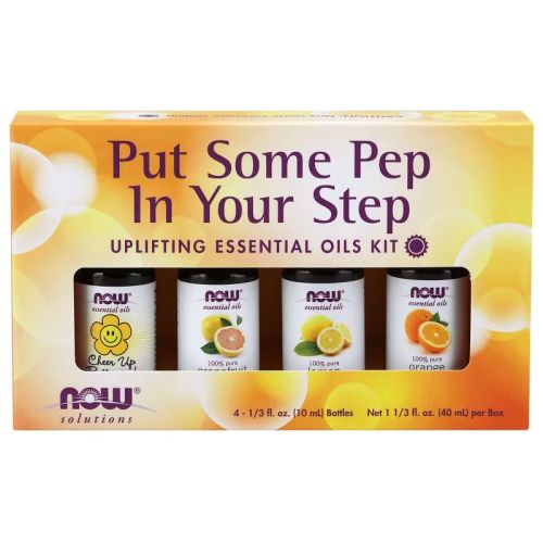 Now Foods Put Some Pep In Your Step Essential Oils Kit, 4 x 10 mL