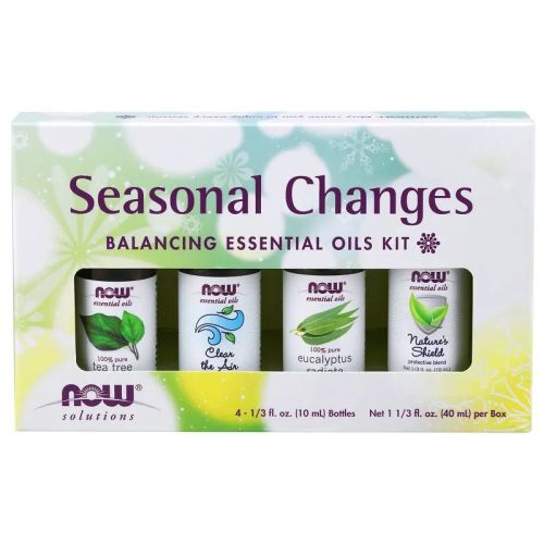 Now Foods Seasonal Changes Balancing Essential Oils Kit, 4 x 10mL