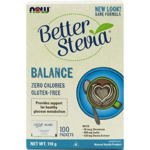 Now Foods BetterStevia® Balance™ with Chromium and Inulin, 100 Packets