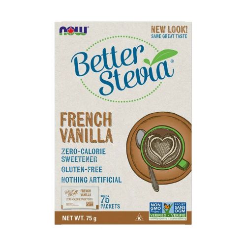 Now Foods BetterStevia® French Vanilla, 75 Packets