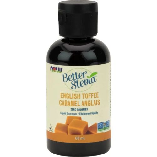 Now Foods BetterStevia® English Toffee Liquid, 60 mL