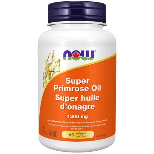 Now Foods Super Primrose Oil 1,300 mg, 60 Softgels