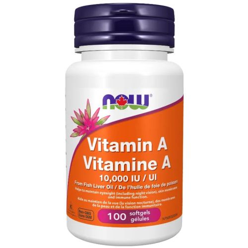 Now Foods Vitamin A 10,000 IU, 100 Softgels
